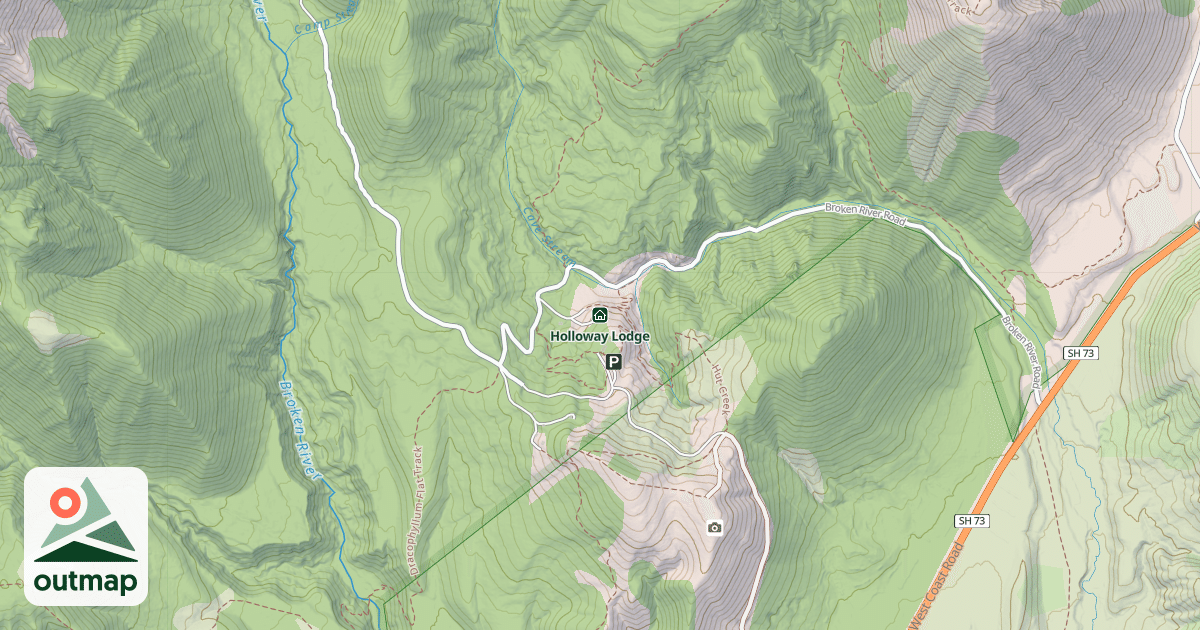 Map of Holloway Lodge