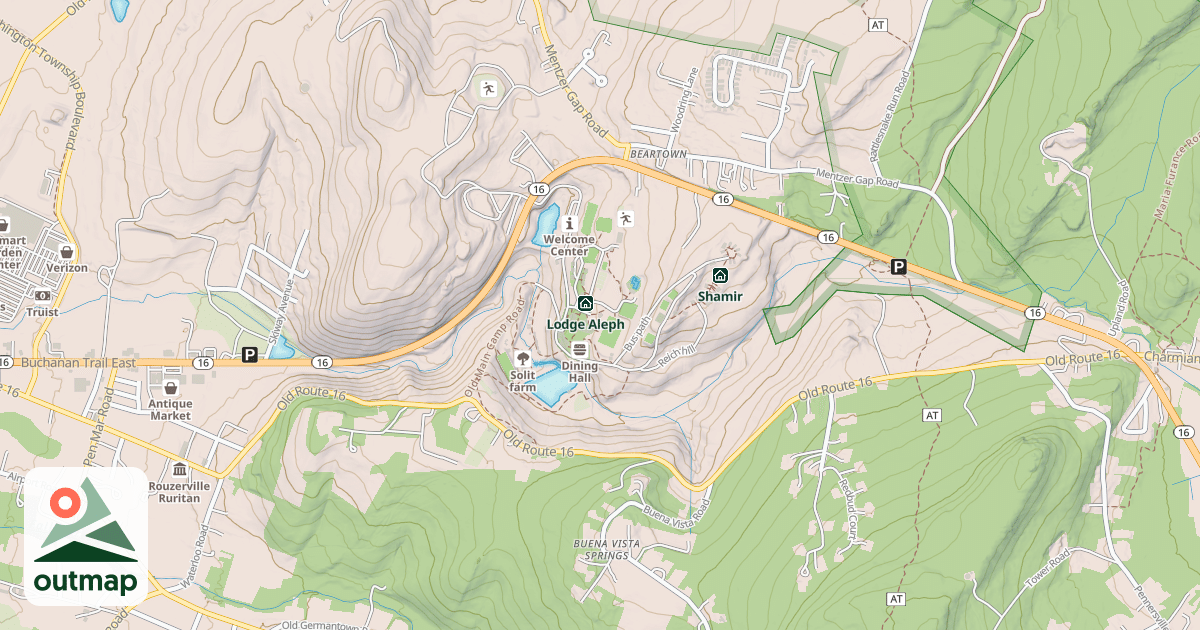 Map of Ben Gurion