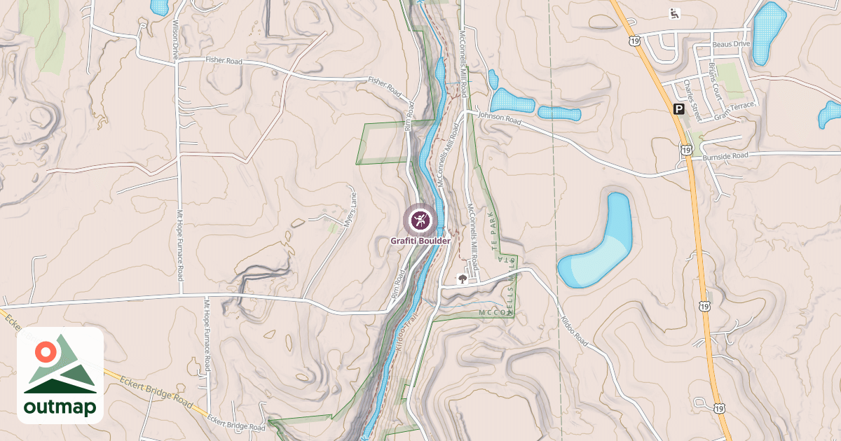 Map of Grafiti Boulder