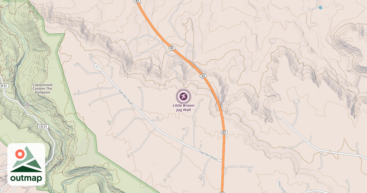Map of Little Brown Jug Wall