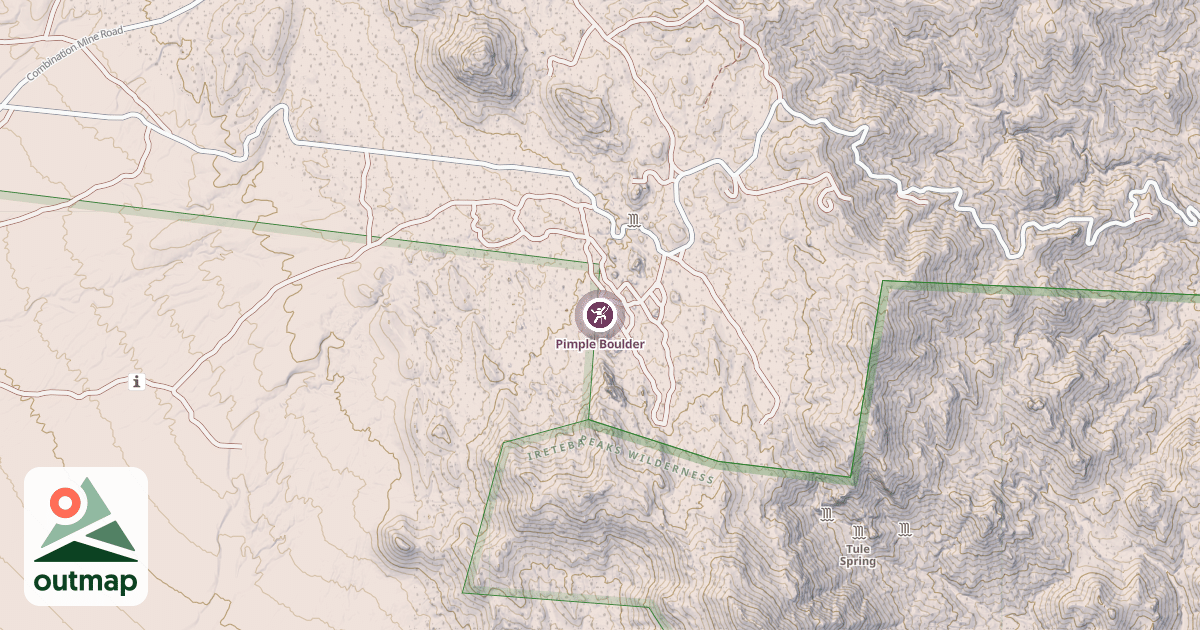 Map of Pimple Boulder