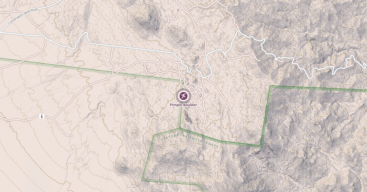 Map preview of Pimple Boulder