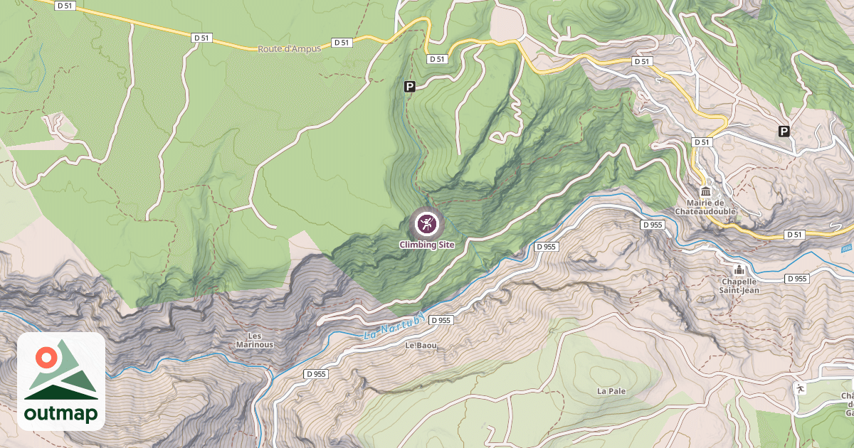 Map of Climbing Site