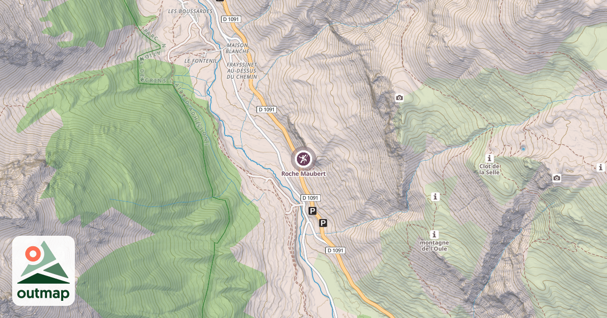 Map of Roche Maubert