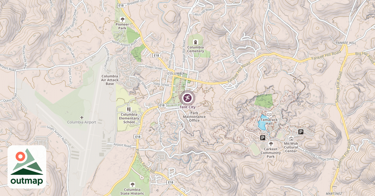 Map of Tent City