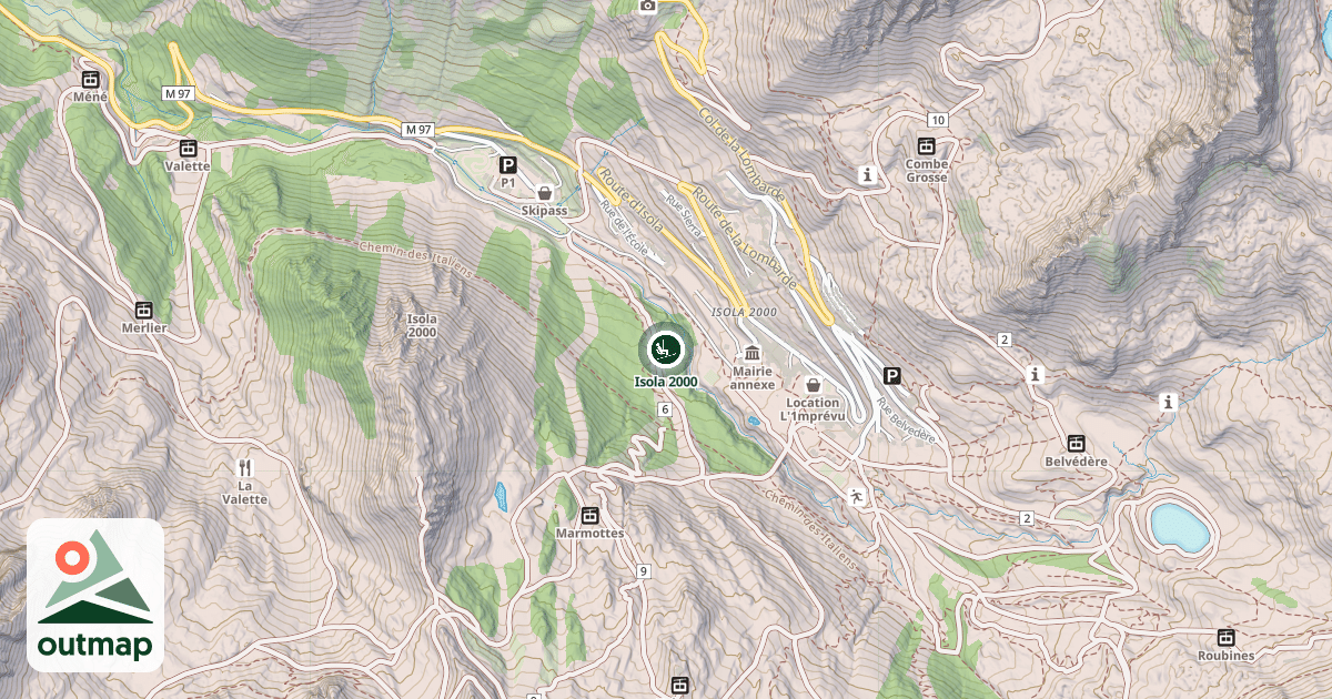 Map of Isola 2000