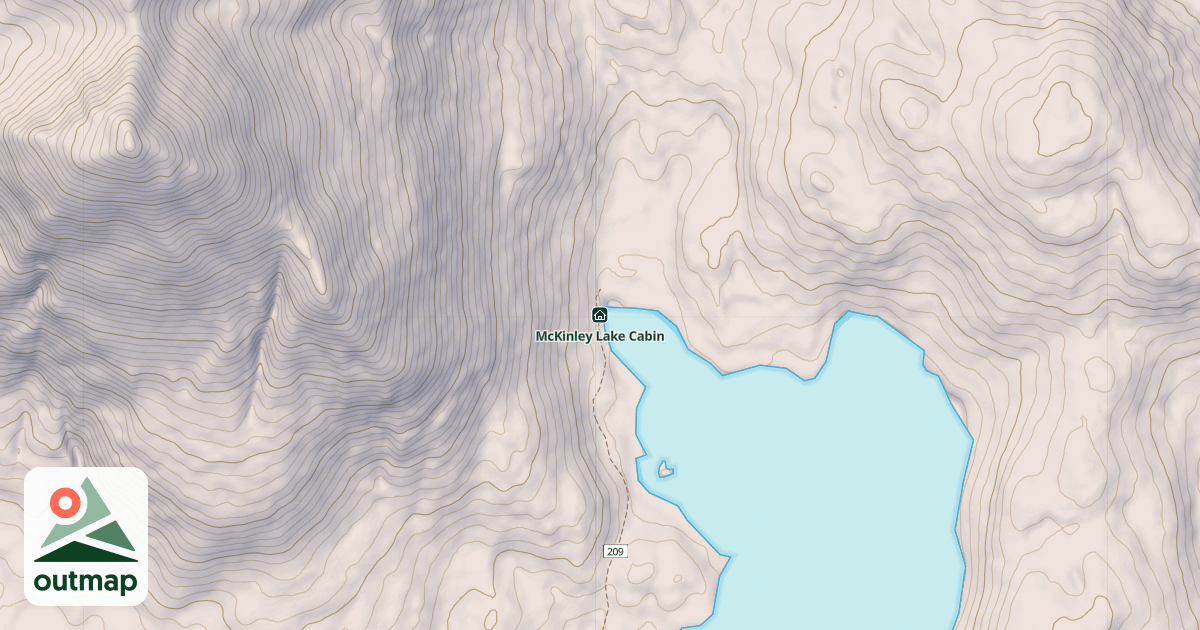 Map of McKinley Lake Cabin