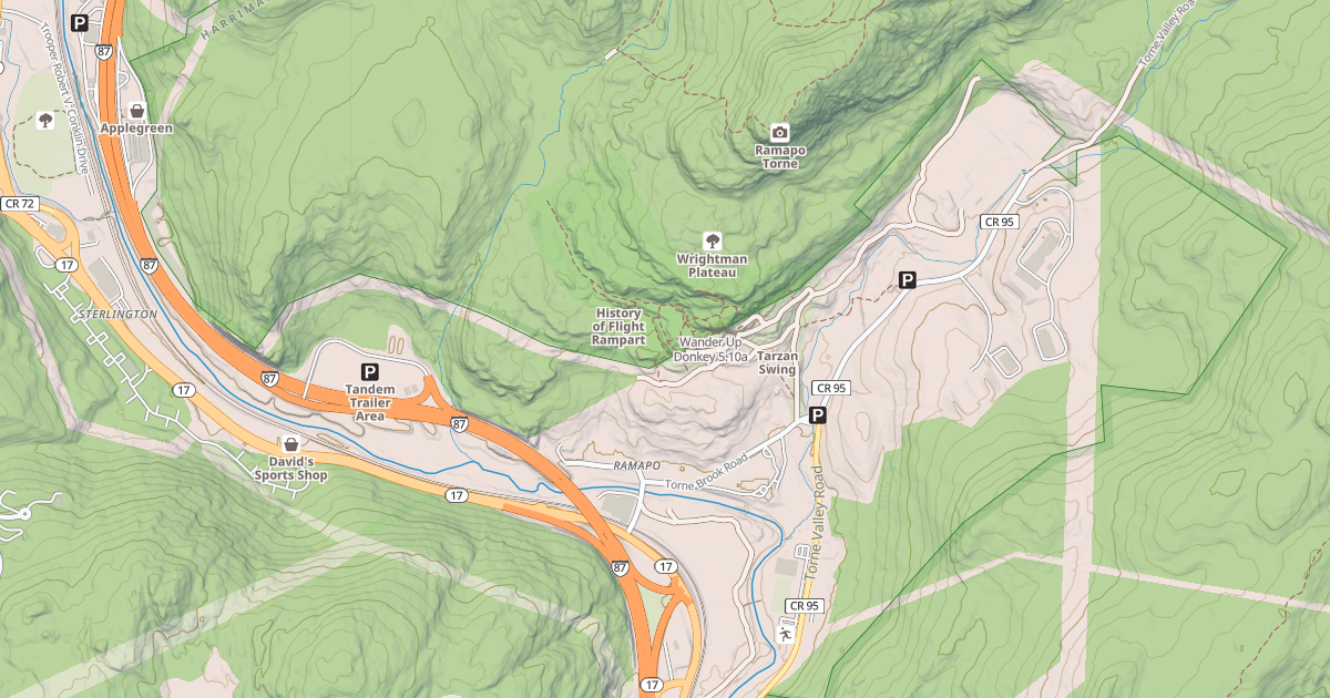 Map preview of Wander Up Donkey