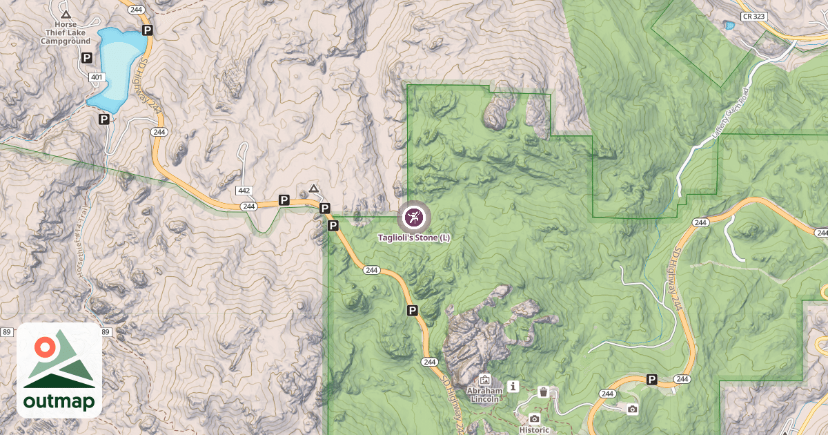 Map of Taglioli's Stone (L)