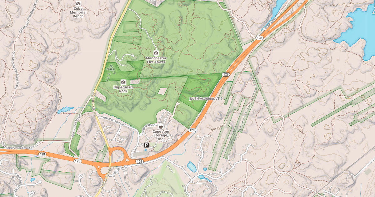 Map preview of Jet Ski Accidents