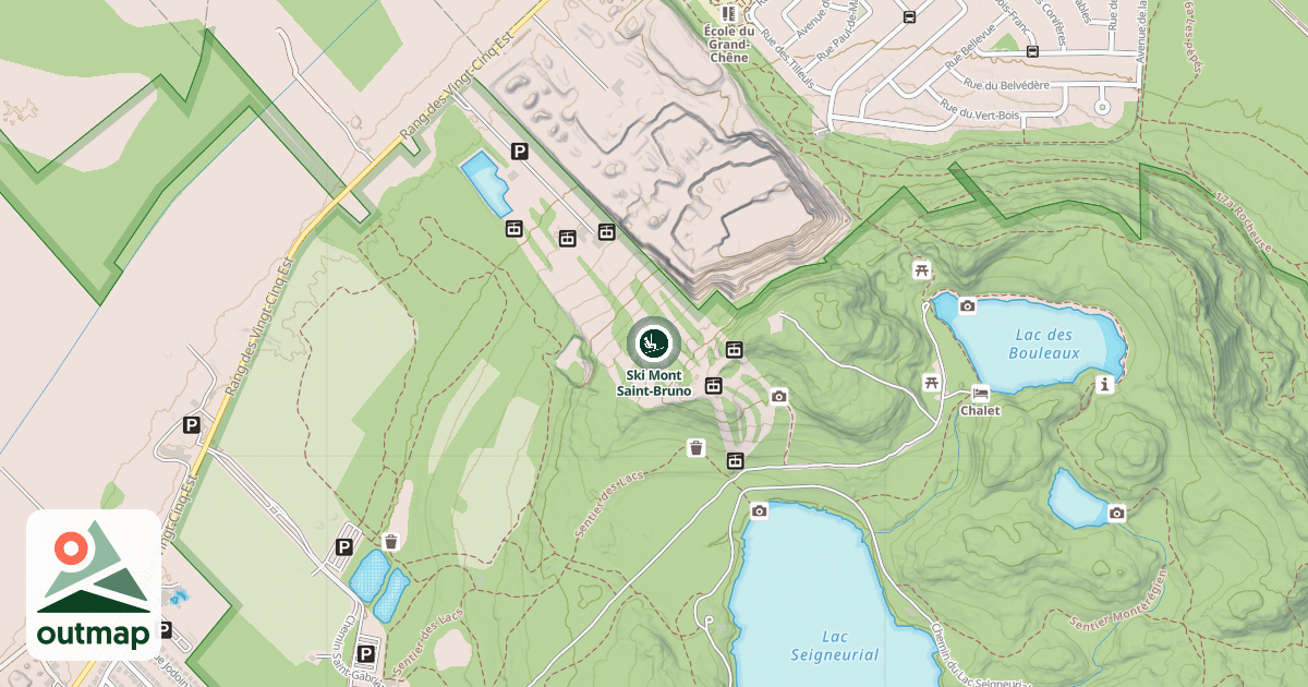 Map of Ski Mont Saint-Bruno