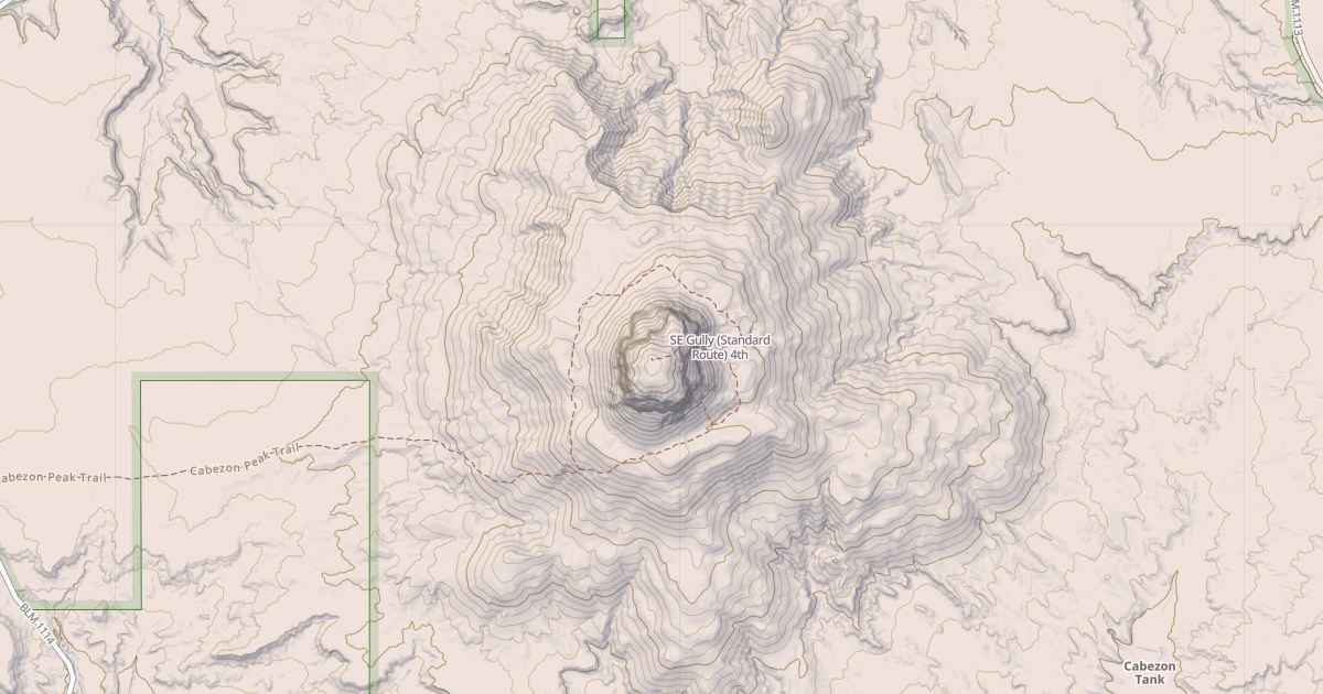 Map preview of SE Gully (Standard Route)