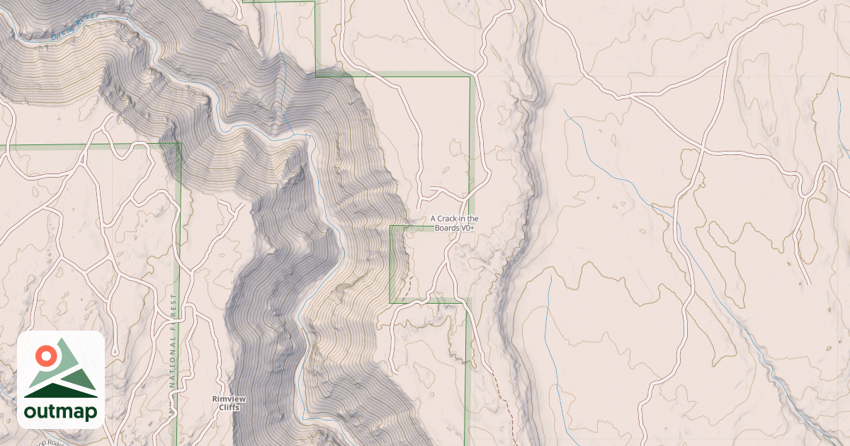 Map of A Crack in the Boards