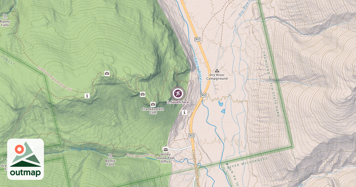 Map of 2. South face