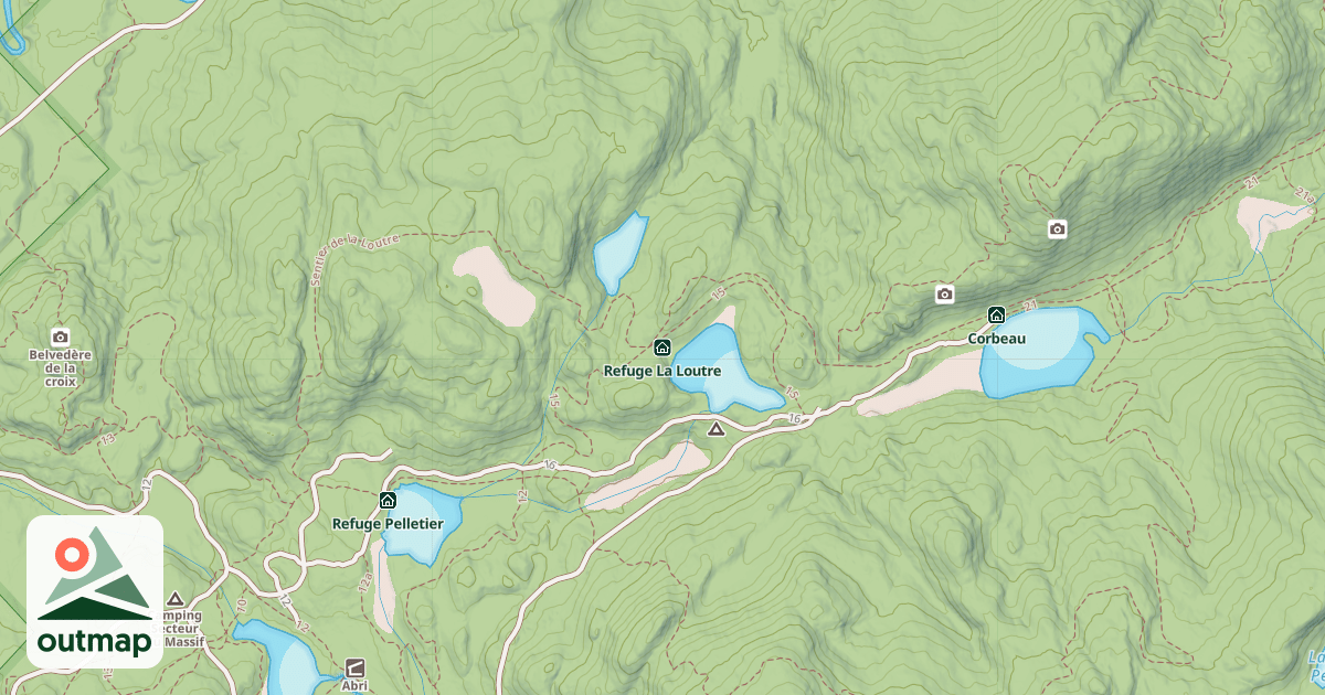 Map of Refuge La Loutre