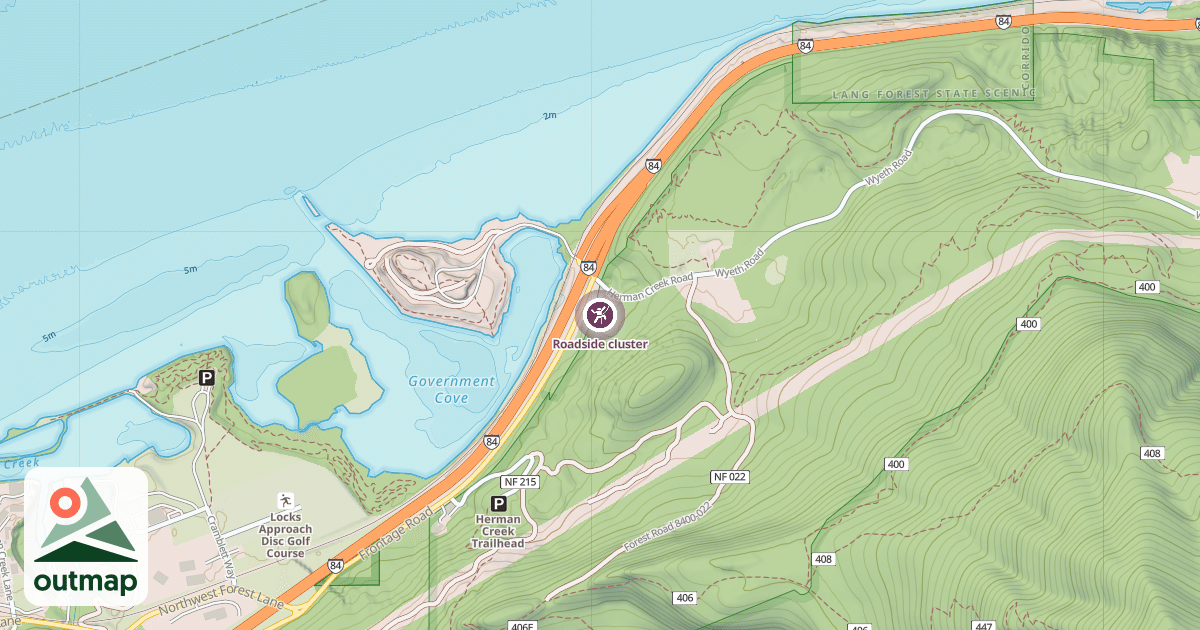 Map of Roadside cluster