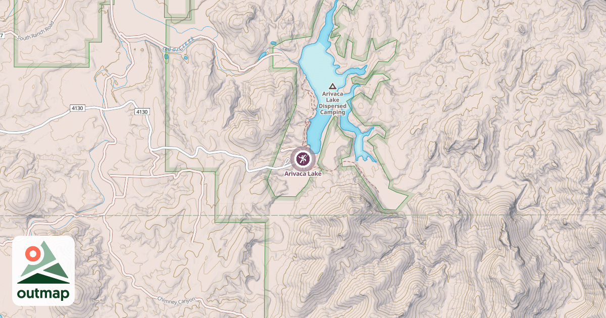 Map of Arivaca Lake