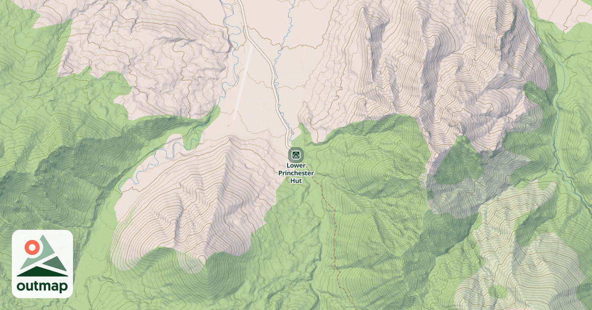 Map of Lower Princhester Hut