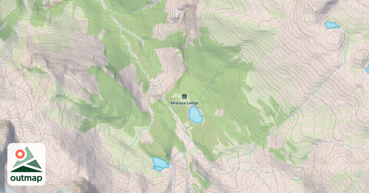 Map of Mistaya Lodge