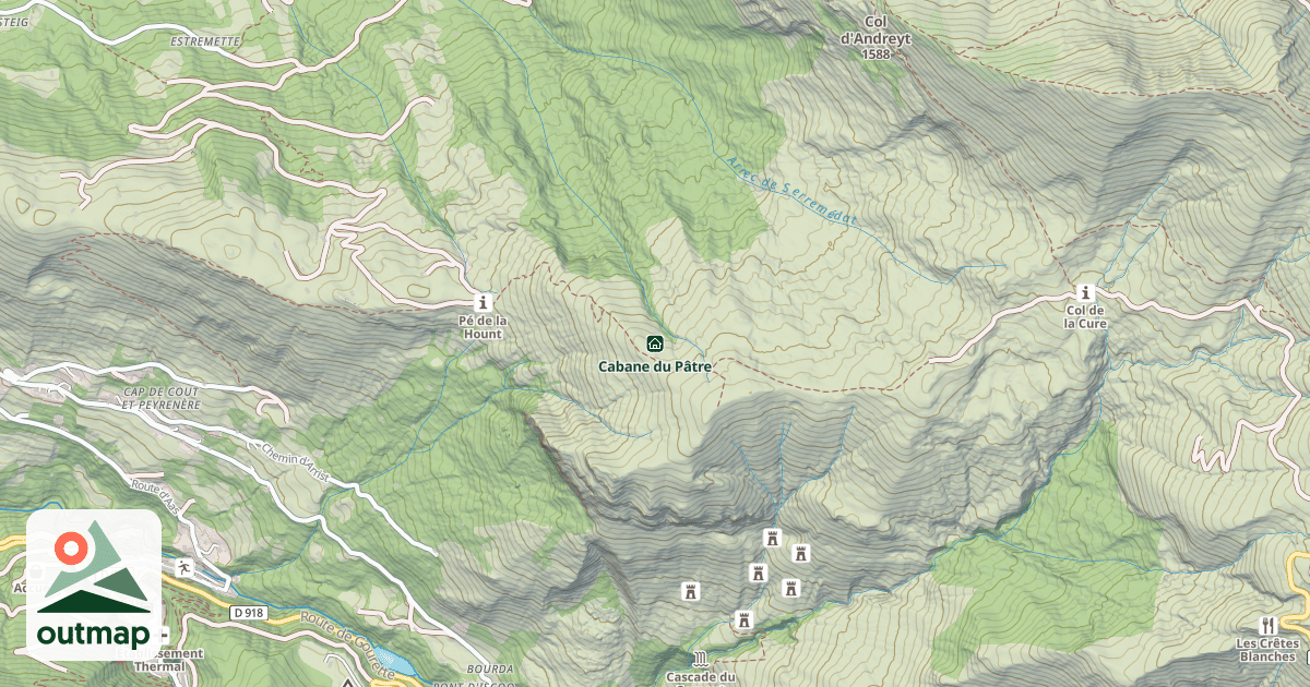 Map of Cabane du Pâtre