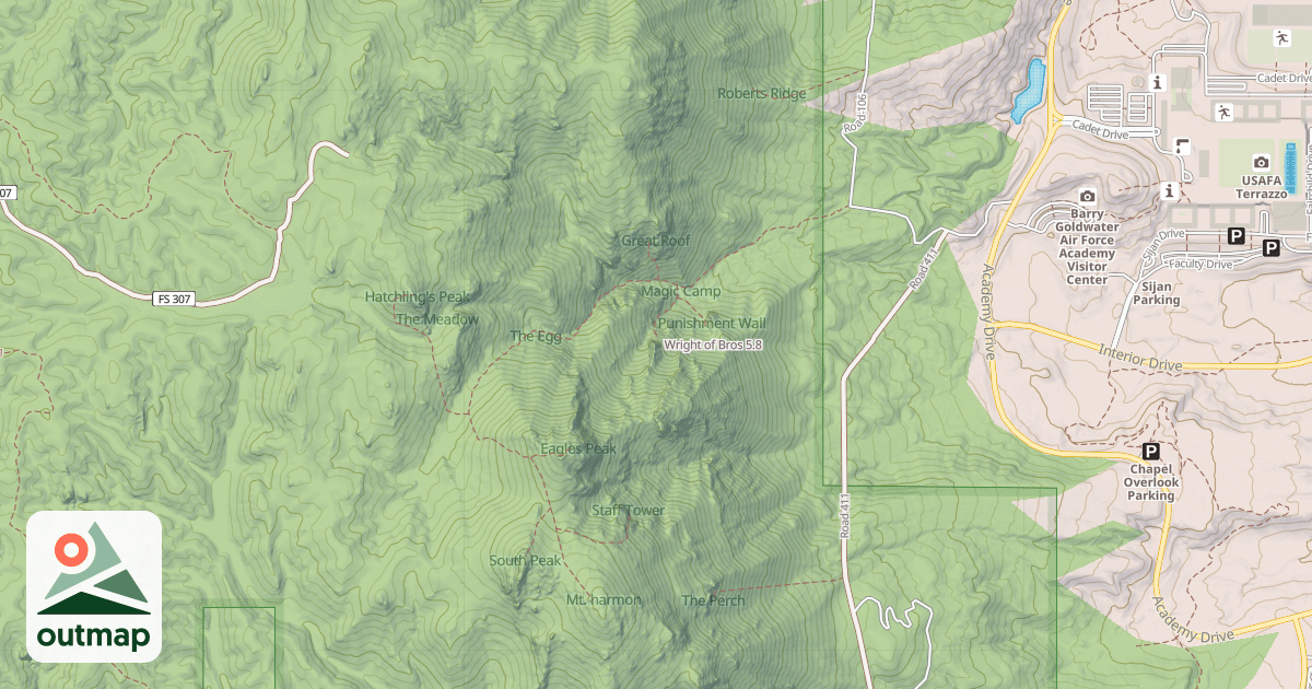 Map of Wright of Bros