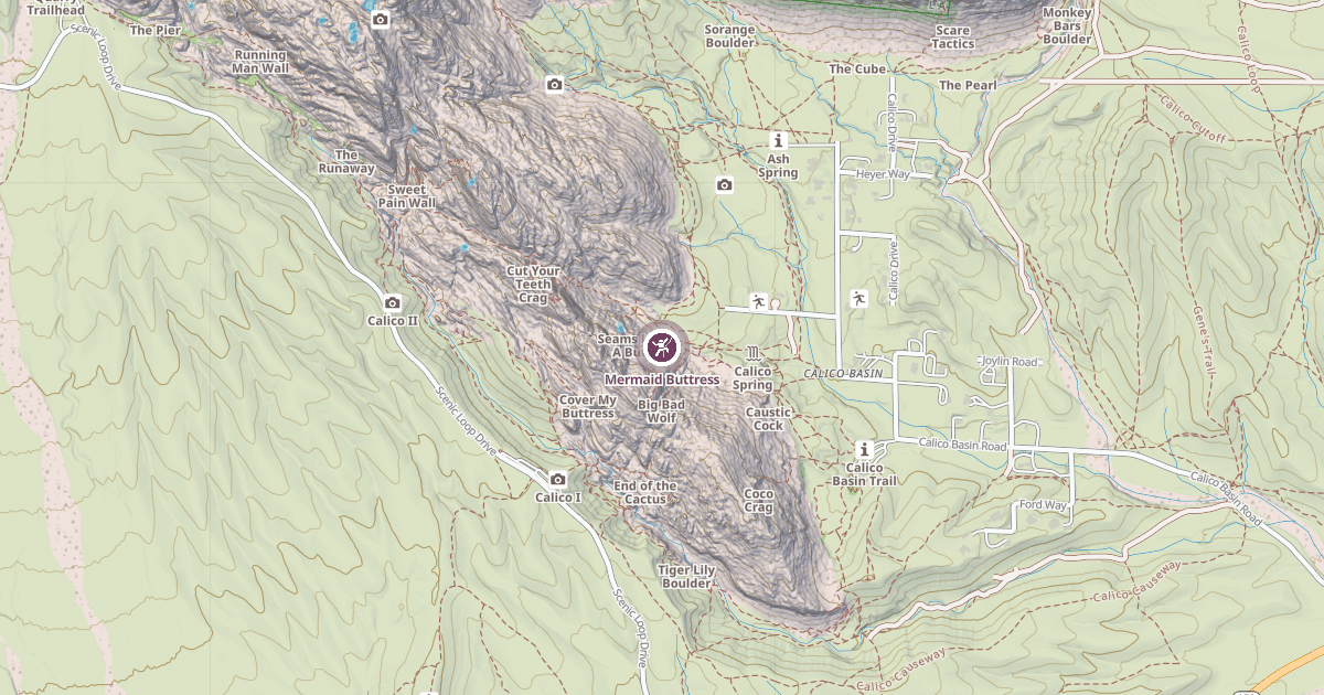 Map preview of Mermaid Buttress