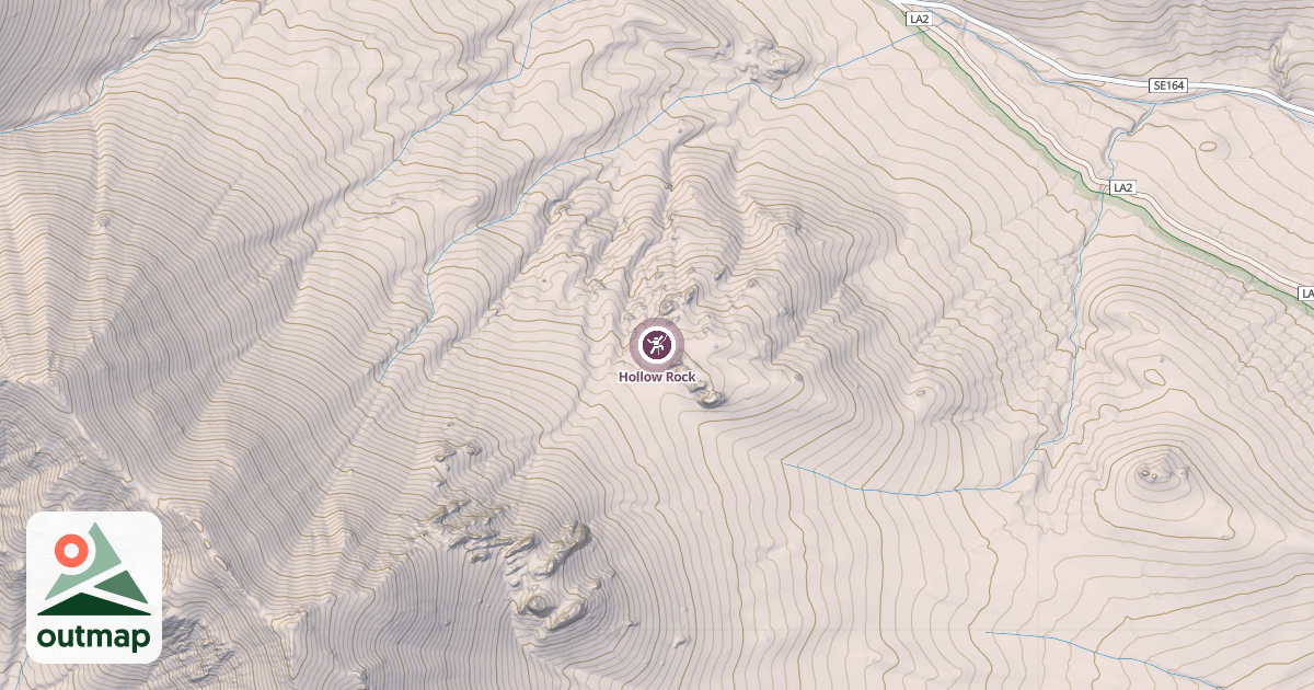 Map of Hollow Rock