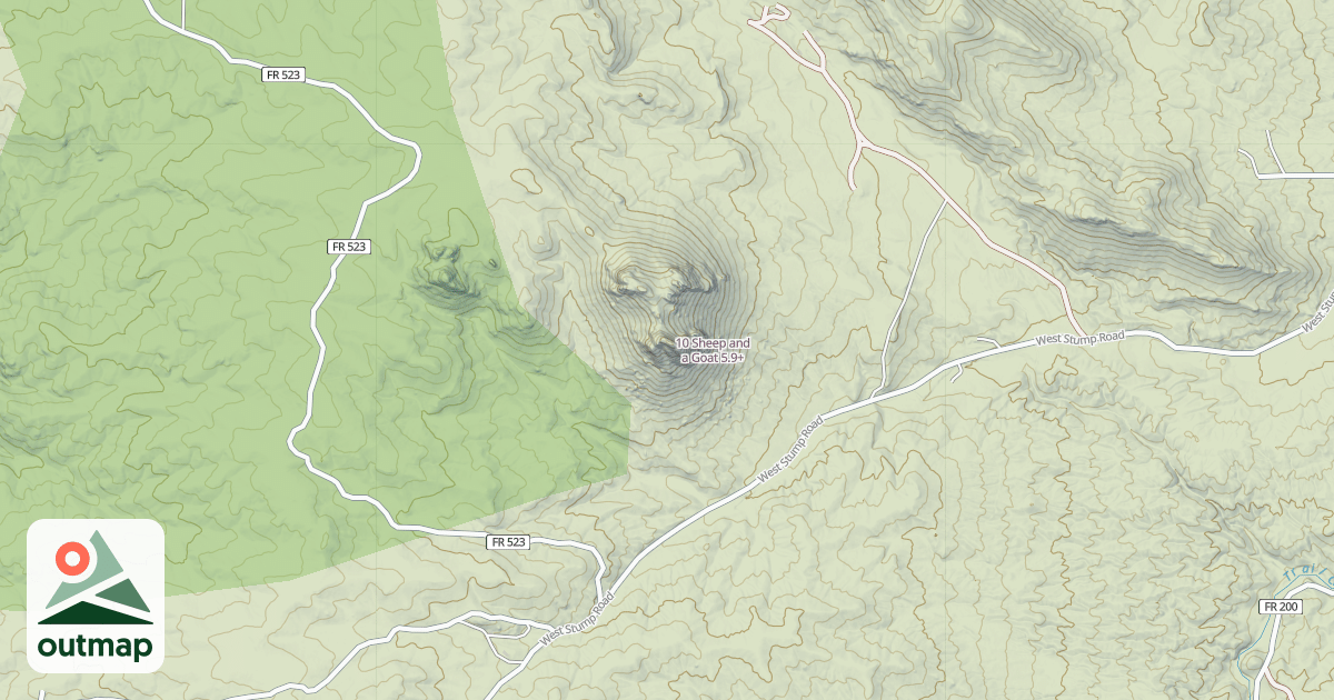 Map of 10 Sheep and a Goat