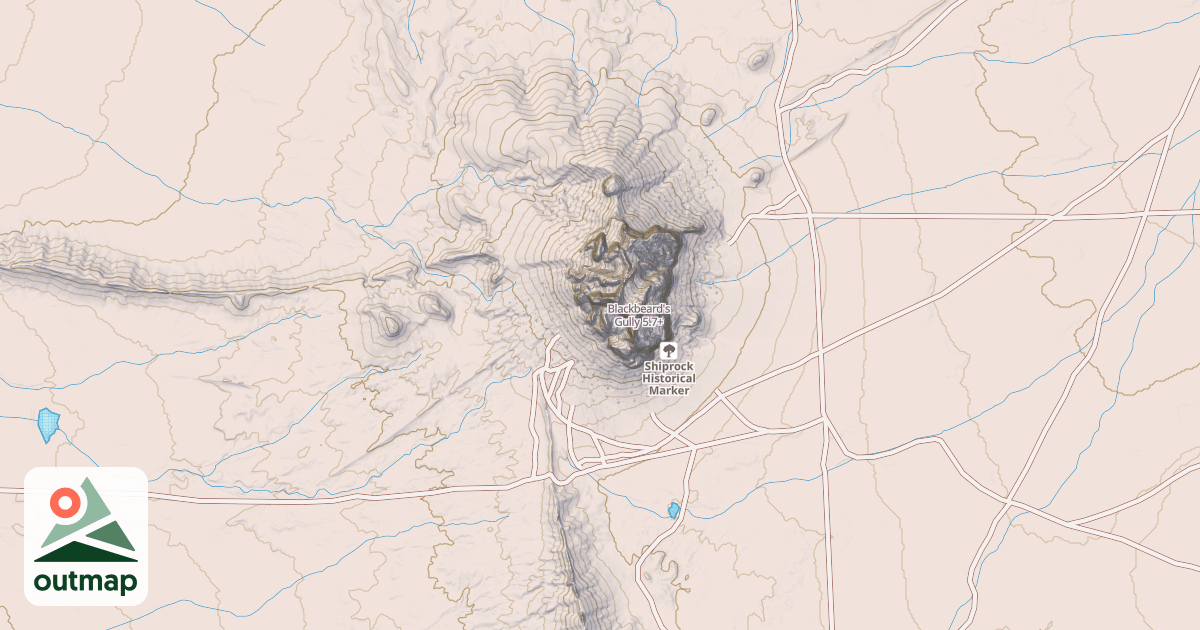 Map of Blackbeard's Gully