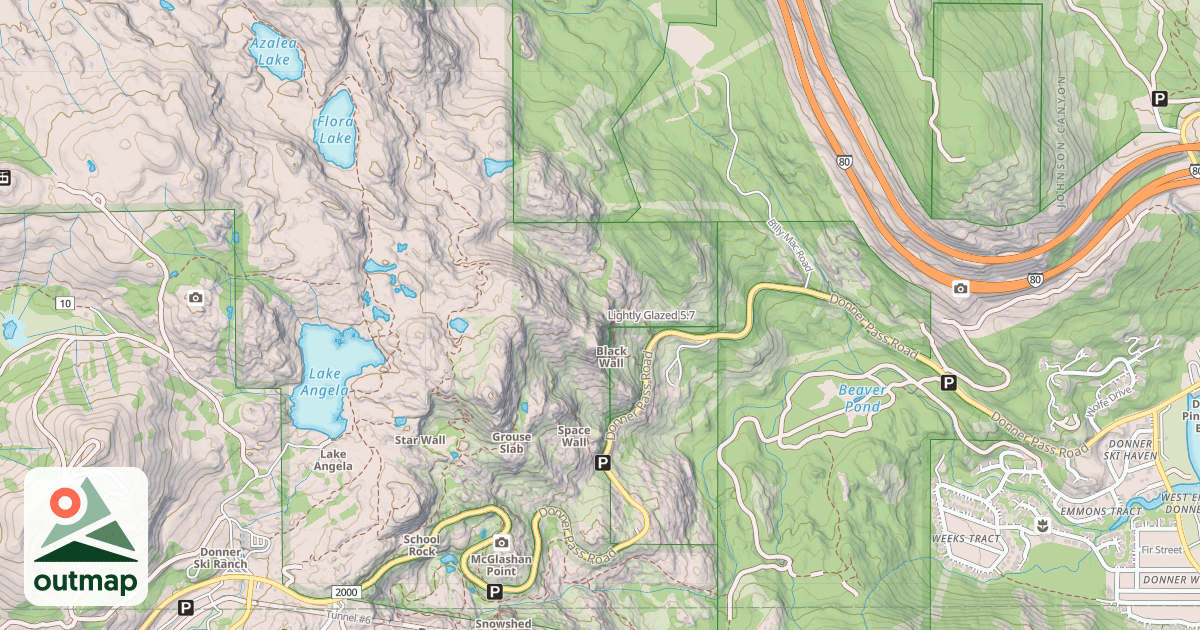 Map of Lightly Glazed
