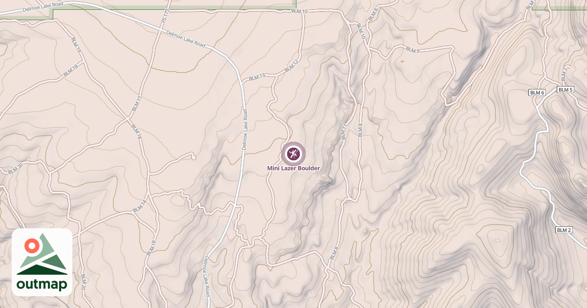 Map of Mini Lazer Boulder
