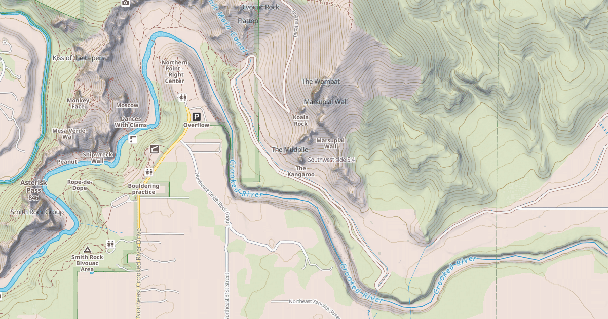Map preview of Southwest side