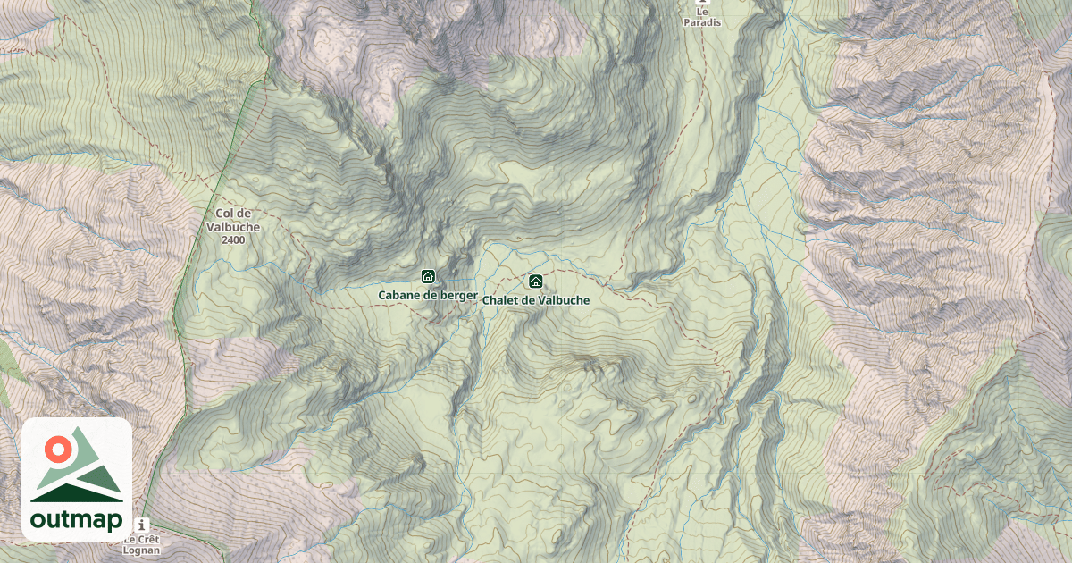 Map of Chalet de Valbuche