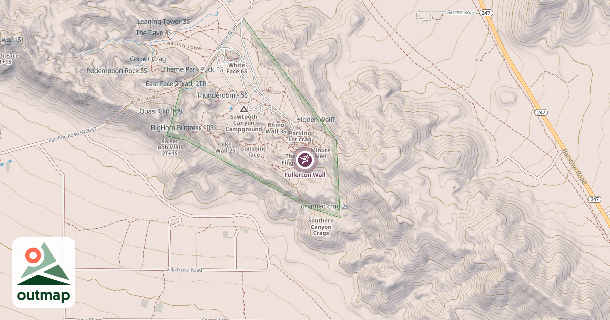 Map of Fullerton Wall