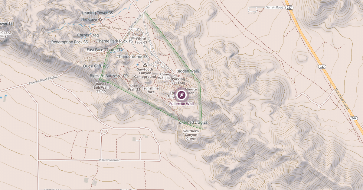 Map preview of Fullerton Wall
