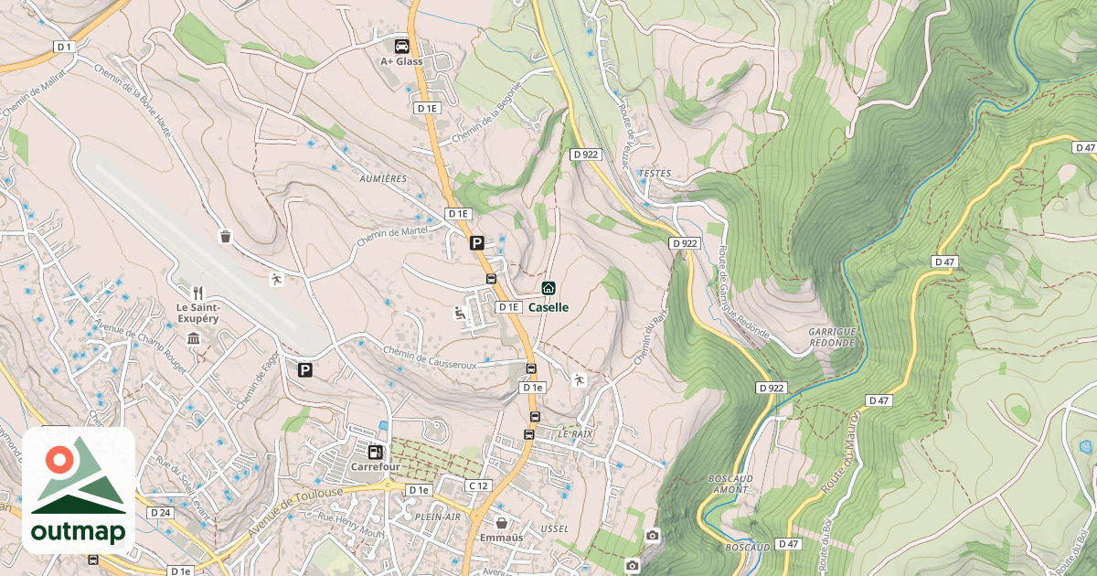 Map of Caselle