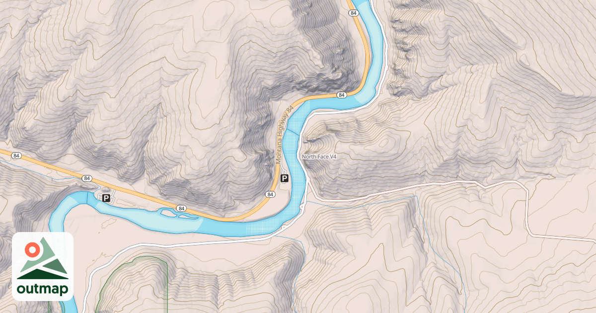 Map of North Face