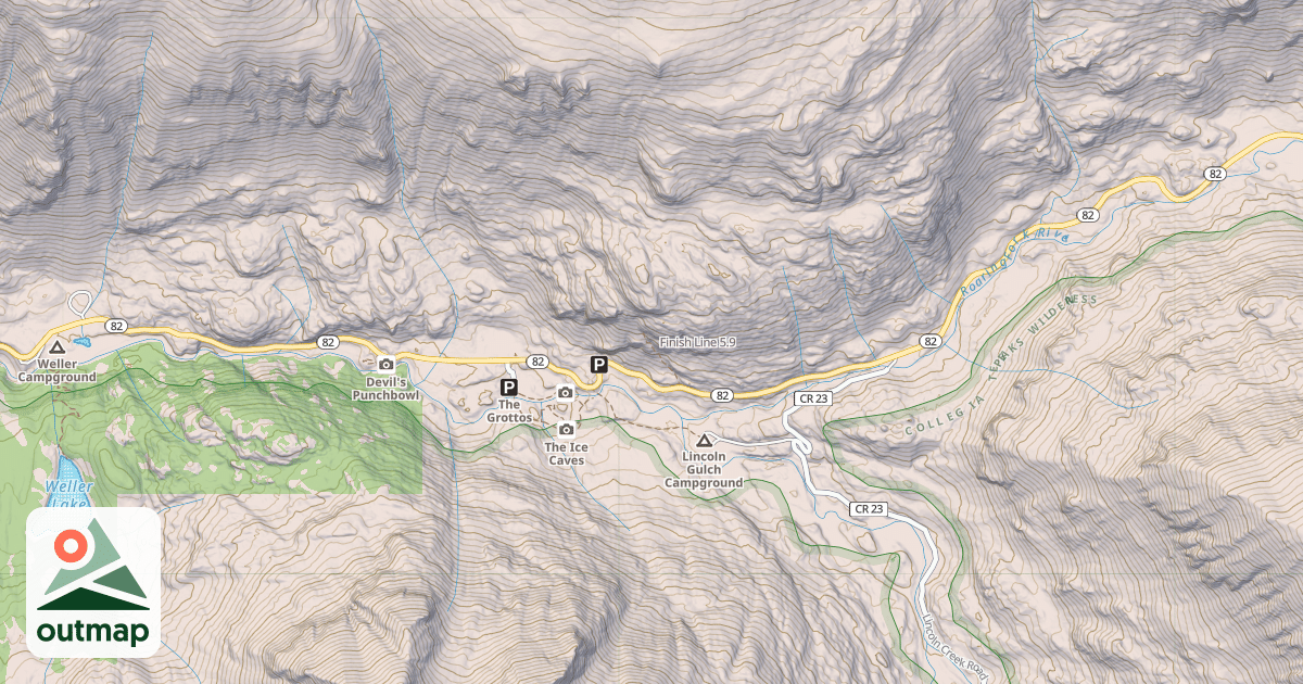 Map of Finish Line