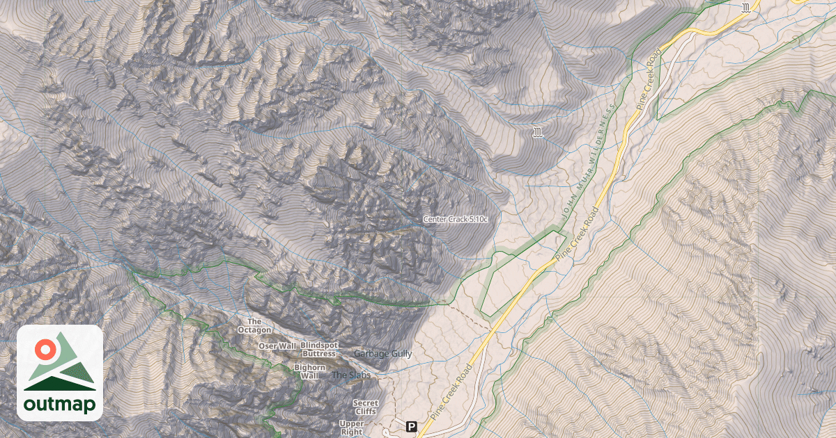 Map of Center Crack