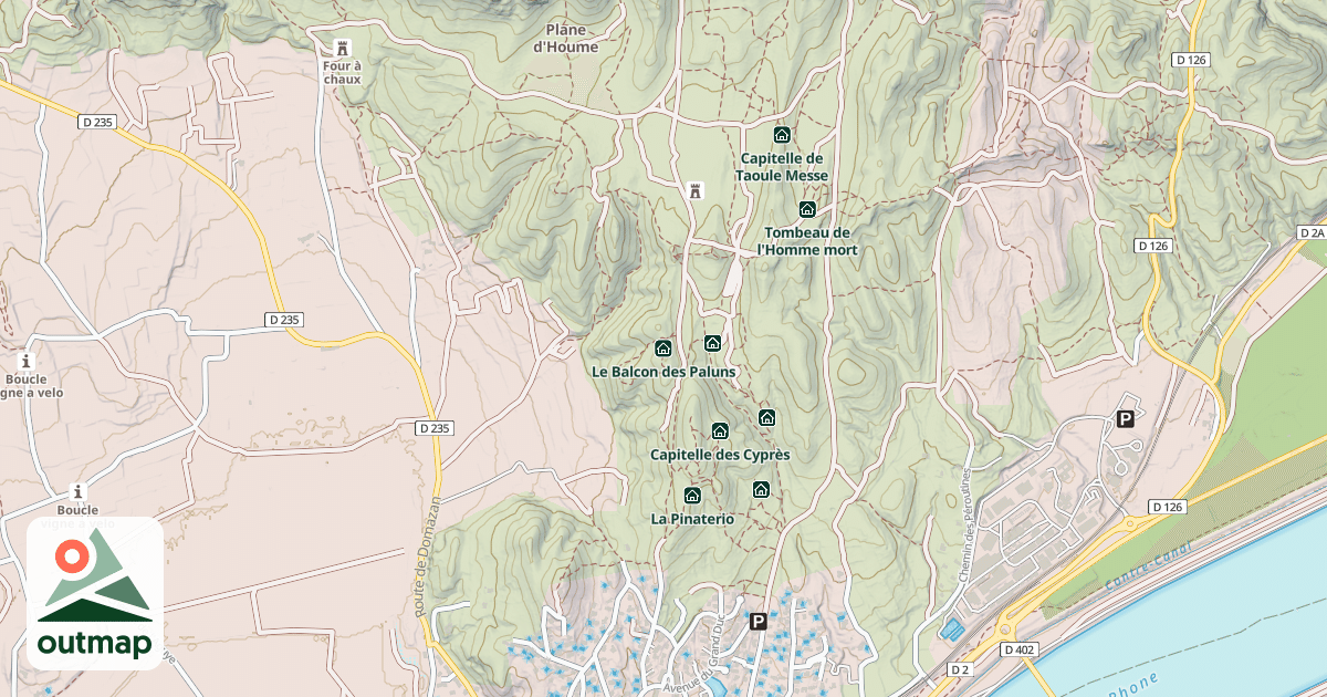 Map of Le Balcon des Paluns