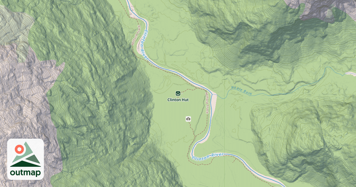 Map of Clinton Hut