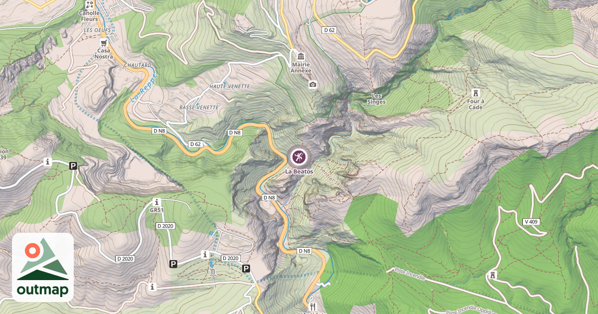 Map of La Beatos