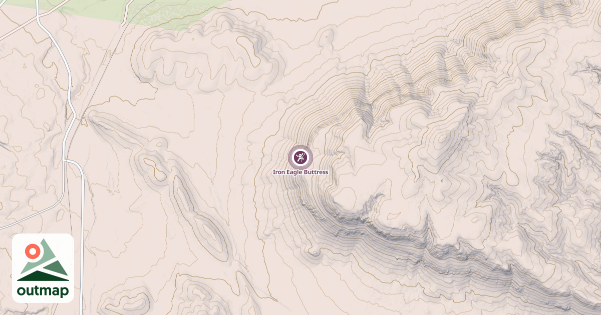 Map of Iron Eagle Buttress
