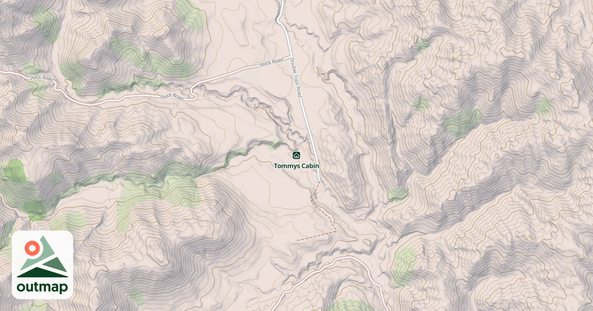 Map of Tommys Cabin