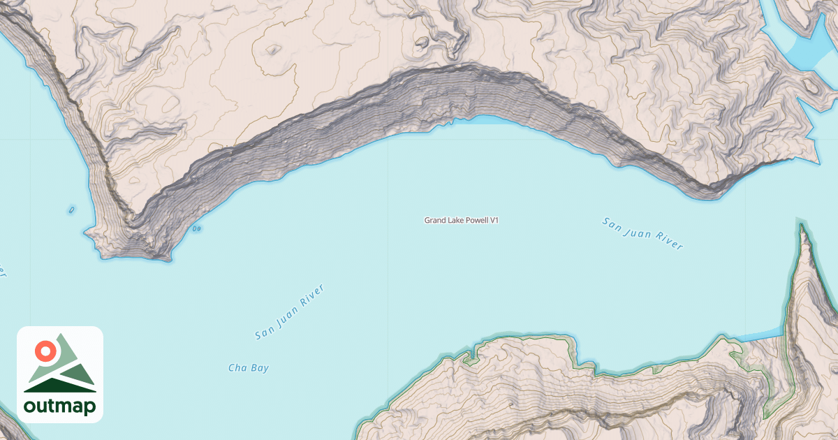 Map of Grand Lake Powell