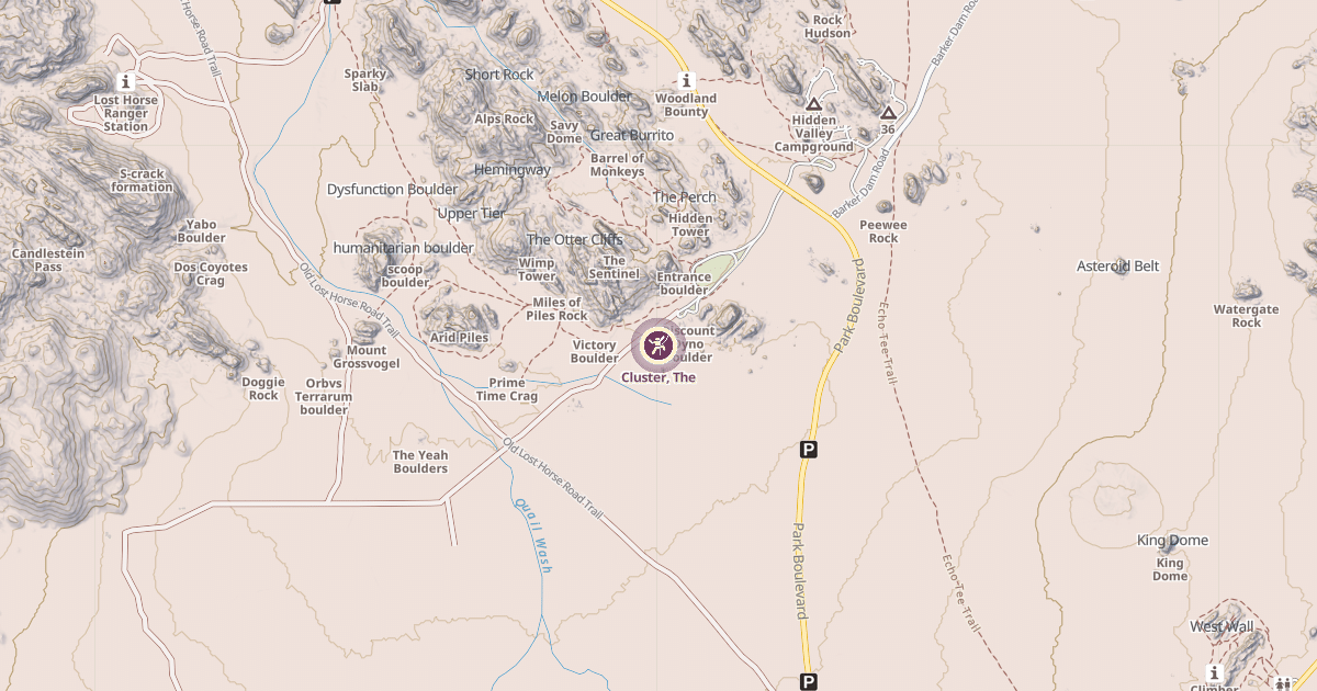 Map preview of Cluster, The