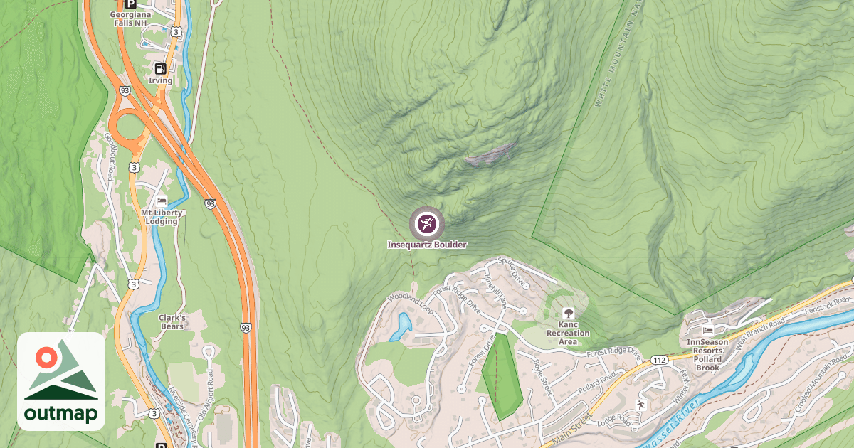 Map of Insequartz Boulder