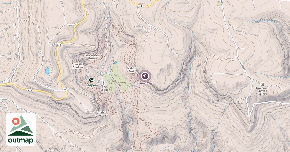 Map of Roman Wall
