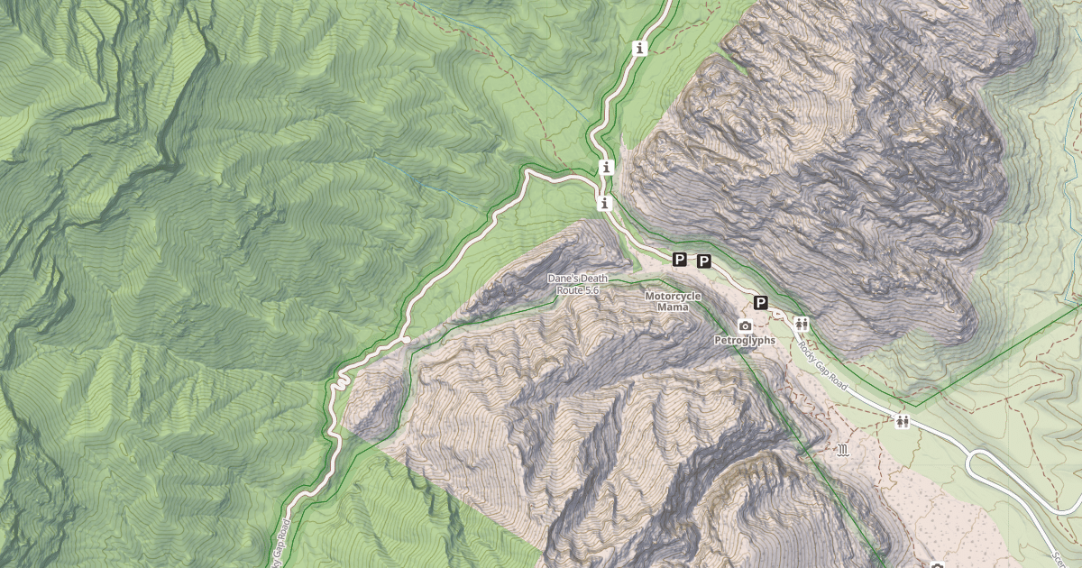 Map preview of Dane's Death Route