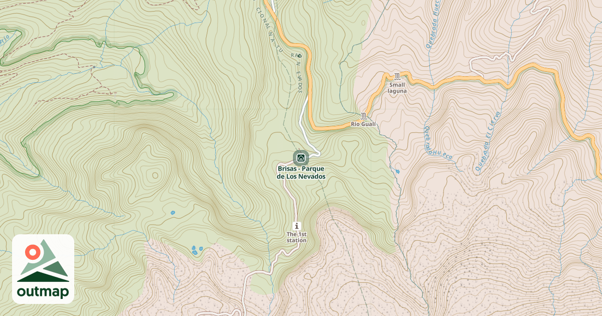 Map of Brisas - Parque de Los Nevados